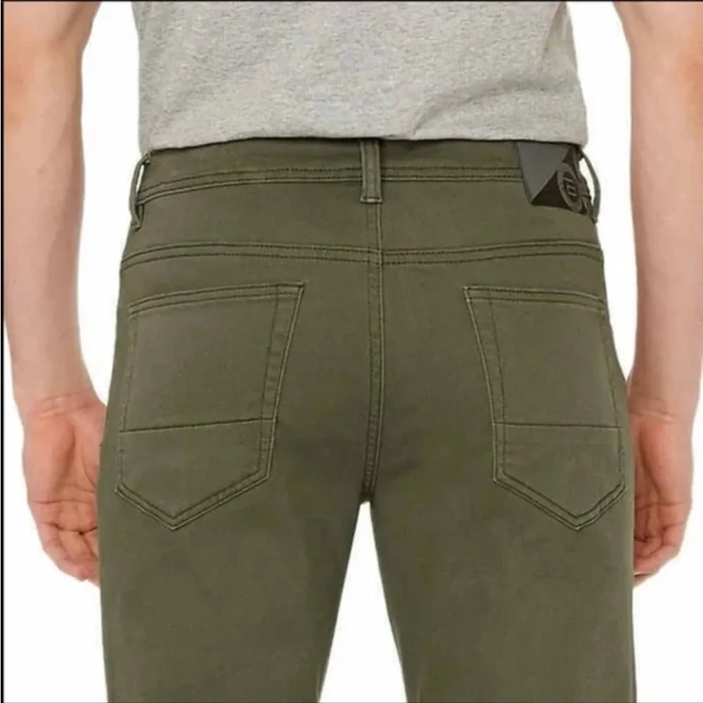 Buffalo David Bitton Archer Slim Stretch 5 Pocket Pant Green